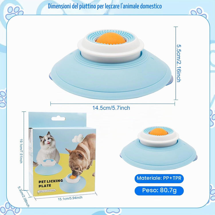 Lick Mate per Cani,Cane Slow Feeder Lick Bowl